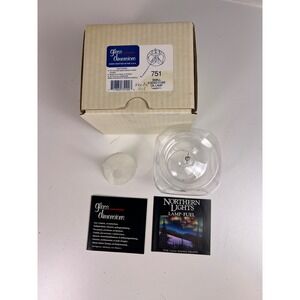 Glass Dimensions Small 4 Sided Cube Oil Lamp 751 Handcrafted Clear Glass USA 4in